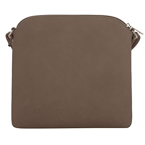 Image of SG SUGU Lightweight Medium Crossbody Bag Shoulder Bag with Tassel and Zipper Pocket