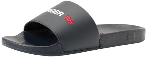 Tommy Hilfiger Chanclas Hombre Pool Slide Zapatillas de baño, Blau (Azul), 44