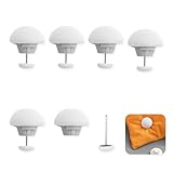 RYHHH 6 Pezzi Clip di Fissaggio per Trapunta e Copripiumino,Clip Ferma Copripiumino,per Biancheria da Letto, Federe, Copriletti, Tende, Clip,Accessori per Biancheria da Letto Antiscivolo (Bianco)