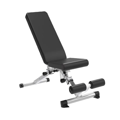 Banco de mancuernas plegable ajustable, press de banca inclinado profesional, capacidad de peso de 200 kg, entrenamiento de fuerza.