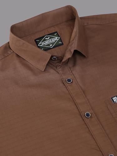Image of Majestic Man Comfort Slim Fit Solid Pure Cotton Casual Shirt
