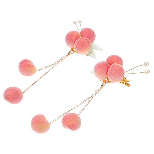 FRCOLOR 1 Par Tocado retro de la tocada de peluquería tiras de cera para depilación Herramienta de salón de varilla de cabello espiral hair clips horquillas moño pasadores para niñas Felpa