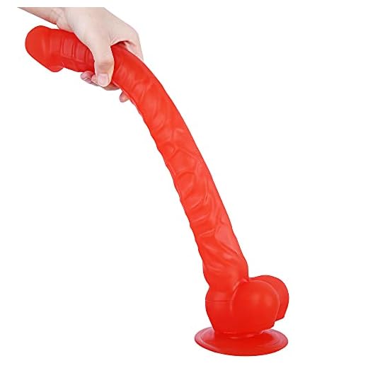 KYECOCO Pęñệs Cộñsolãdồres Sêxuälễs Mujer Cḷítőrïš 41 cm Cọnşólådõr Largo Cọnşólådõr Rèãlîstã Sêxuälễs para Mujer y Hombre Pęñệ Jụgụętè Sềxụãl Bãratộ para Hombre Añàlẹs Puṋtồ Ġ Rễǎliştḯcọ XXL Rojo