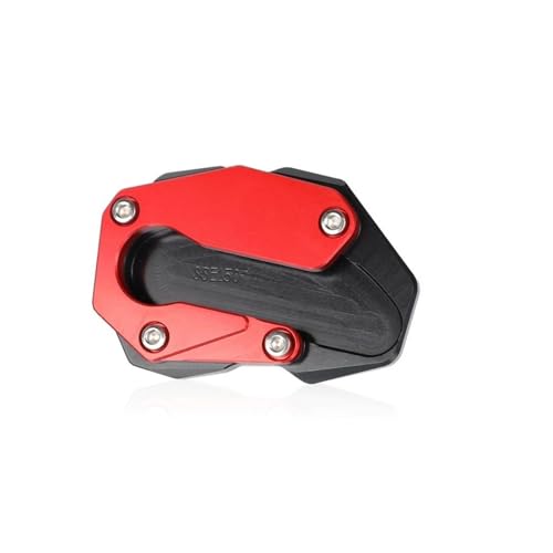 に適合するBENDA BD300 BD500 BOX400用 バイク用キックスタンド延長パッド フットサイドスタンド延長プレート アクセサリー 通り(Red)