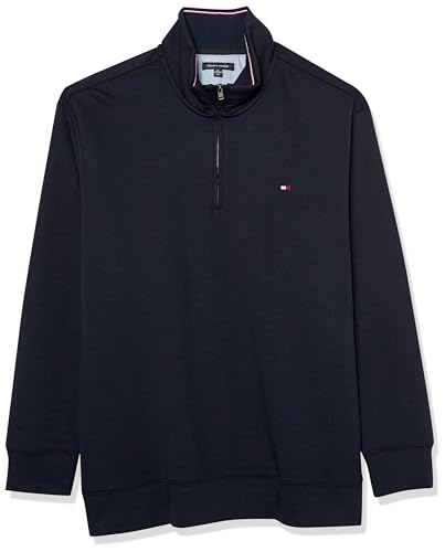 Tommy Hilfiger Men's 1/4 Zip Mock-Neck Sweatshirt