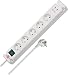 Produktbild Brennenstuhl Bremounta Steckdosenleiste 5-Fach mit USB C-Ladefunktion (Mehrfachsteckdose mit Schalter, Steckerleiste Wandmontage, 2X USB C und 3m Kabel) weiß