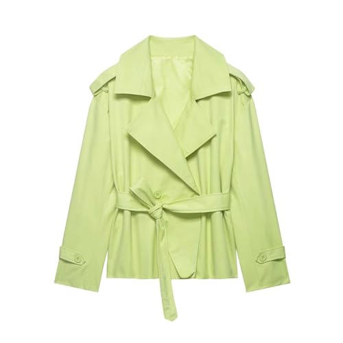 Gabardina para mujer abrigo de manga larga con bolsillos y chaqueta ligera informal