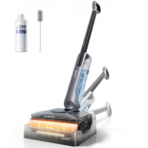 JONR 20000 Pa H2 PRO Nass-Trockensauger, Innovatives Geruchsfreies Design, Heißwasser-Reinigung,1500ml Extra großer Wassertank mit 180° Flachliegend(unverminderte Saugleistung & Wasserleistung). (M)