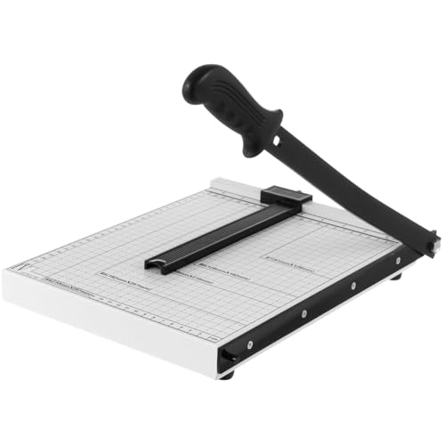 MOMENT Paper Cutter 12Inch A4-B7 Paper Cutter Heavy Duty Paper Slicer with Guide Bar and Safety Blade Lock for Cardstock Photo Wide Use for Office Home