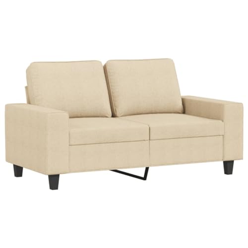 Homgoday 4-TLG. Sofagarnitur Creme Stoff Wohnzimmersofa Sitzsofa Sofa Couch Loungesofa Gästesofa Polstersofa Couchgarnitur Sitzmöbel für Wohnzimmer Büro – Bild 5