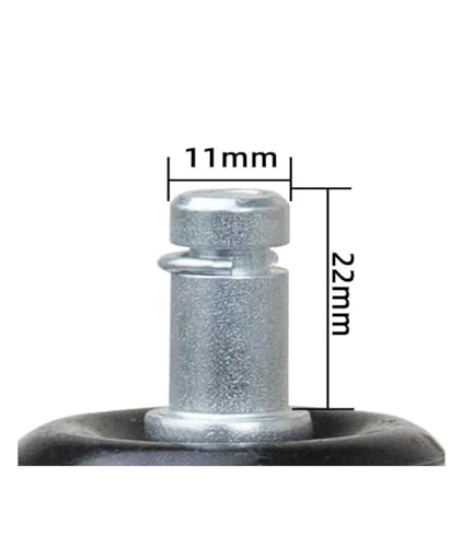 Roue de chaise d'ordinateur robuste 1.5 pouces de précision modèle M11 - 6
