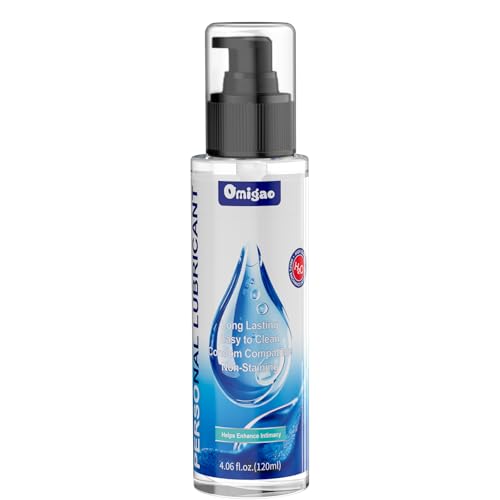 Water-Based Lube, Personal Lubricant Helps Enhance Intimacy for Long-Lasting Pleasure Sex Lube for Women, Men and Couples, Anal Lube, Non-Staining, Safe for Toys, 4 FL Oz