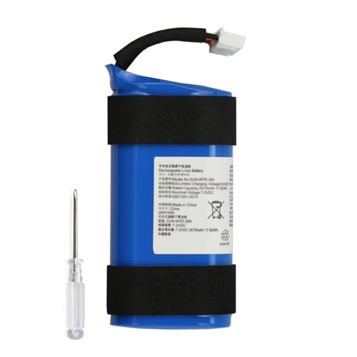 ANTIEE Batterie Pour JBL PartyBox on-The-Go,Replacement for SUN-INTE-265 Bluetooth Speaker 7.2V 2475mAh