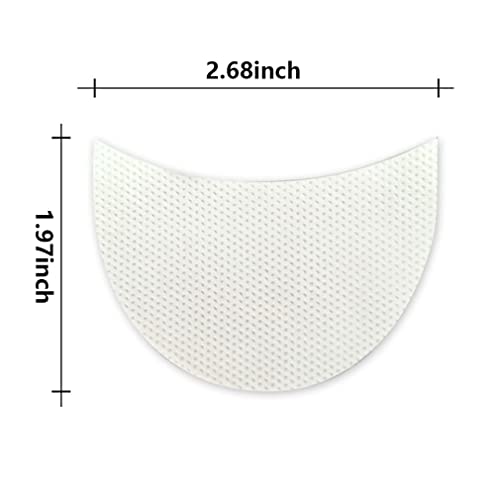 Shanpin 100 Pieces Eyeshadow Shield Eyeshadow Gel Pad Patches Eyeshadow Stencils For Eyelash Extensions, Lip Makeup Supplies Professional Makeup Protection Tool（Half-Moon Shape） #TOP1