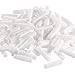 200 Pieces PVC Dishwasher Prong Rack Tip Tine Cover Caps, Flexible Round End Caps Shelf Organizer Tip Caps Wire Thread Protector Cover, 1InchLong,1/8 Inch Inner Diameter(White)