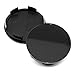 70mm(2.76in)/64mm(2.52in) Wheel Center Hub Caps Black Base Set of 4 for Odyssey 2005-2017 Ridgeline 2006-2014#4732-S6M-Z00 08W17-SDB-1M00-A4