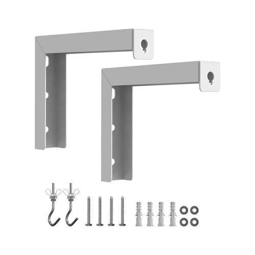 Soporte de montaje en pared para cortina proyector con ganchos