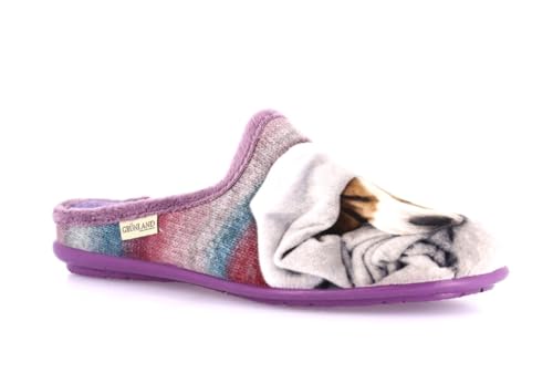 Pantoufle à motifs Faye CI3185 Malva 35 pour soulager les pieds fatigués du froid