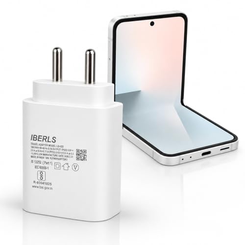 Image of 25W Pd 3A Type-C Super Fast Charging Adapter Compatible with Galaxy Z Flip 7 Fe /Z Fold 7 / Z Flip 7 / Z Fold 6 / Z Flip 6 /Tablet /Galaxy Watch- Charge Your Device with 25 Watt USB C Fast Charger- White
