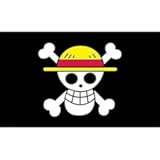 For One Piece Animation For Halloween Decoration One Piece Luffy&apos;s Straw Hat Pirate Flag Multi-colored&comma; 5FT&ast;3FT