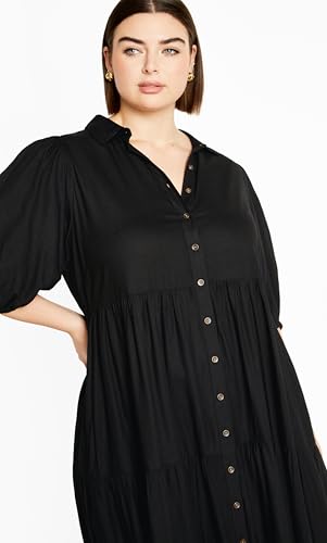 Image of City Chic Women's Plus Size Charlotte Tiered Dress