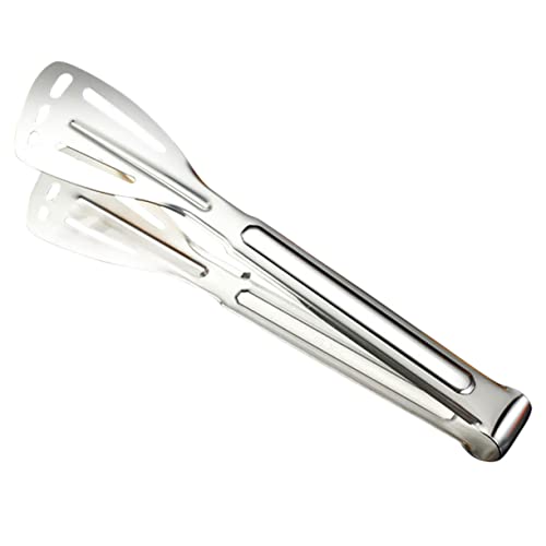 HIAKDOFT Pinzas de Cocina de Acero Inoxidable Resistentes al Calor Diseño Ergonómico Antideslizante para Barbacoa Asar y Servir Steak para Buffets y Frito