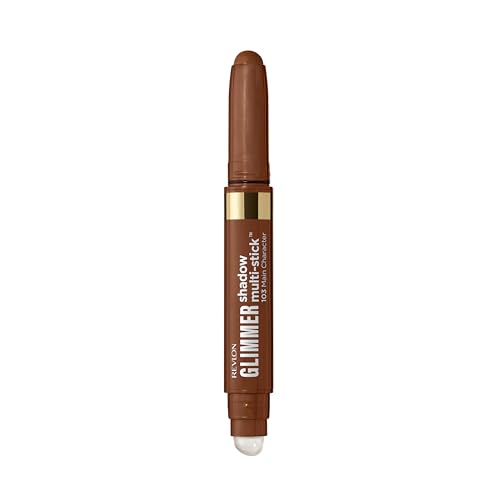 REVLON Glimmer Shadow Multi-Stick, Eyeshadow, 103 Main Character | Multi-use shadow delivers all-day, fade-resistant color. Crease-proof, and waterproof. Built-in primer + jelly blender tip. - image 1