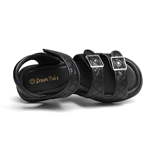 Image of DREAM PAIRS Girls Sandals Open Toe Summer Shoes with Adjustable Strap Buckle Toddler /Little Kid