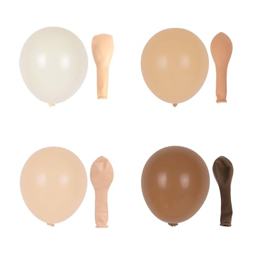 Balloon Arch Kit, 116 Pieces Birthday Balloon Garland with Brown Beige White and Nude Balloons, Brown Balloons Decoration for Birthday, Baby Shower Neutral Wedding, Boy Girl Christening - Image 7
