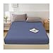 Protège Matelas, Respirant Lavable Tissus en Coton Couverture Rembourrée, Équipé 2"-11.8" Feuille Matelas for Maison Salon Chambre, Facile Démonter PENGFEI (Couleur : Blue, Taille : 1.35X2M)