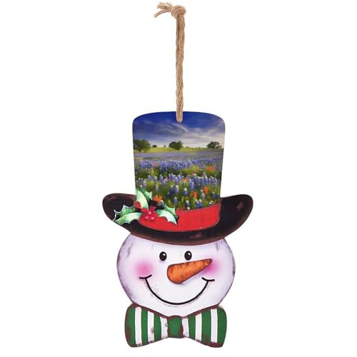 Panneau en bois de Noël bonhomme de neige à offrir pour la maison - 2