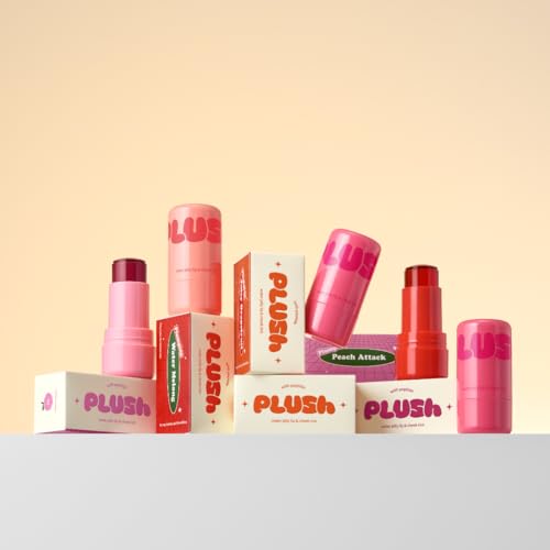 Image of Elensilia Plush Water Jelly Lip & Cheek Tint - Juicy Grapefruit, 10g (0.35oz) | Lightweight & Buildable Tint for a Natural, Fresh Glow