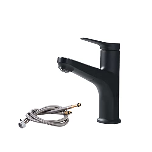 Robinet de lavabo avec douchette orientable et bec rotatif en laiton durable