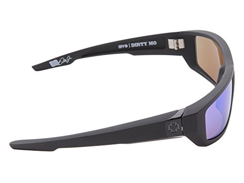 Spy Optic Dirty Mo Sunglasses Matte Black w/Happy Bronze Polarized Green Spectra Lens + Sticker3