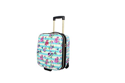 Betsey-Johnson-Designer-Underseat-Luggage-Collection-15-Inch-Hardside-Carry-On-Suitcase-for-Women-Lightweight-Under-Seat-Bag-with-2-Rolling-Spinner-Wheels