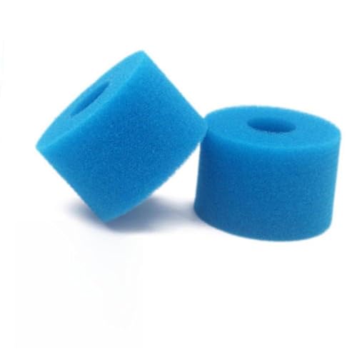Vilgftyiet S1 Lot de 6 cartouches en mousse lavables et réutilisables Bleu Compatible avec les systèmes de filtration S1