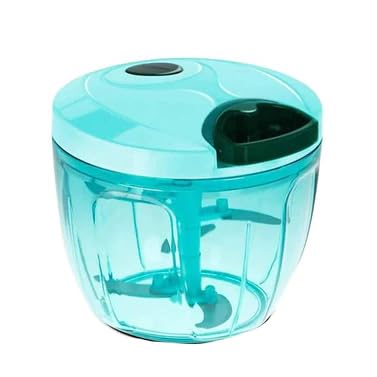 Manual Stainless Steel Polypropylene Mini Handy and Compact Chopper with 5 Blades for Effortlessly Chopping Vegetables and Fruits for Your Kitchen