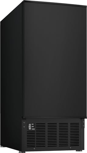 Image of EdgeStar IB450BL 50 Lb. 15 Inch Wide Undercounter Clear Ice Maker - Black Stainless Steel
