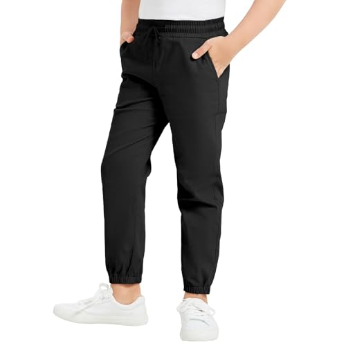 Image of Pull on Stretch School Uniform Jogger Pants for Boys and Girls(2T-16Y)