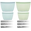 PandaEar 4 Pack Reusable Silicone Food Storage Bags, Leakproof Stand-Up Freezer Bags, Microwave & Dishwasher Safe, for Meal Prep, Snacks, Baby Food – 2 Large (34 oz) + 2 Medium (17 oz)