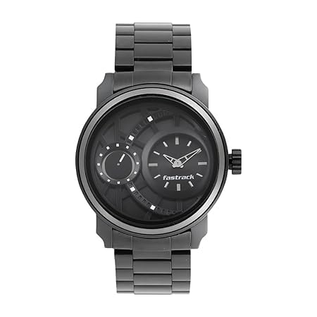 Montre analogique pour homme cadran noir NN3147KM01 boîtier élégant aux finitions soignées