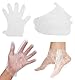 200 Stück Fussmaske Socken, Foot Mask Plastik für Einwegstiefel Paraffin Bad Fußpediküre, Spa Behandlung Schutz Überzüge