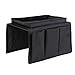 Produktbild TOSSPER 1pc Sofa Armlehne Organizer 4 Couch Sessel Hängender Speicher-Beutel Für Telefon Magazines Black 31 * 19 * 18cm
