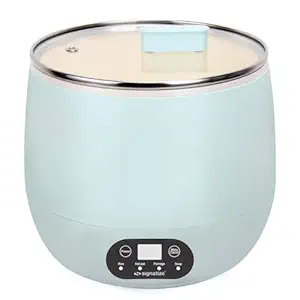 SIGNATIZE Rice Cookers,Portable Mini Rice Cooker with Non Stick Liner and Transparent Lid - Ideal for 3 People