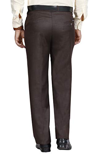 Image of Mc Henry Men's Classic Solid Formal Comfort /Regular Fit Stretchable Wrinkle Free Trousers