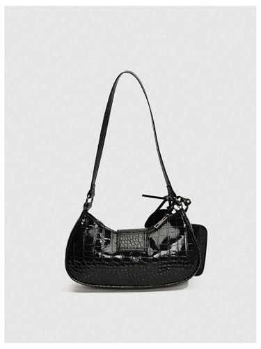Image of GORGLITTER Women's Y2k Shoulder Bag Buckle Western Vintage Hobo Pu Leather Handbags with Coin Purse