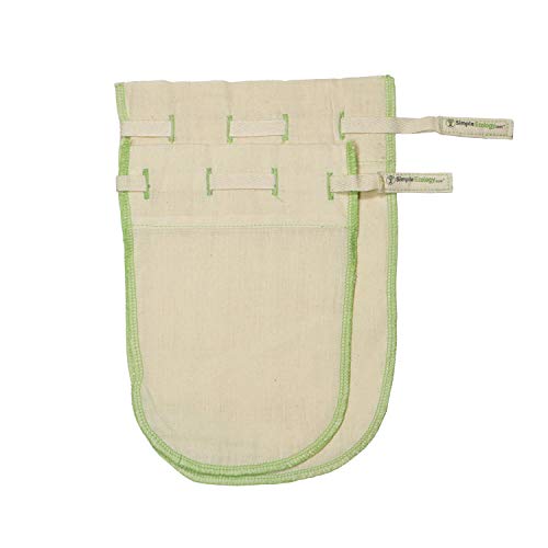 Simple Ecology Organic Cotton Muslin Straining Bags (Set of 2)