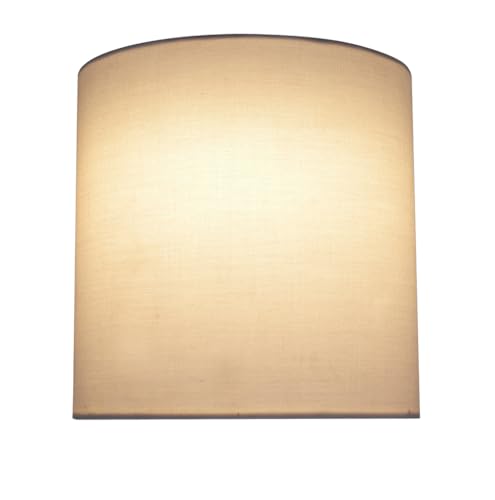 Image of Aspen Creative 58302A, Drum Uno Lamp Shade, Off White, 8 inch Top x 8 inch Bottom x 8 inch Height, Slip UNO 36mm