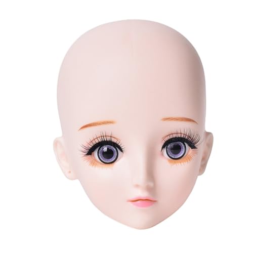 POPETPOP まげエクステ練習用マネキンヘッド リアルな表情 まげマネキン メイク練習用顔模型 多様なスリング対応