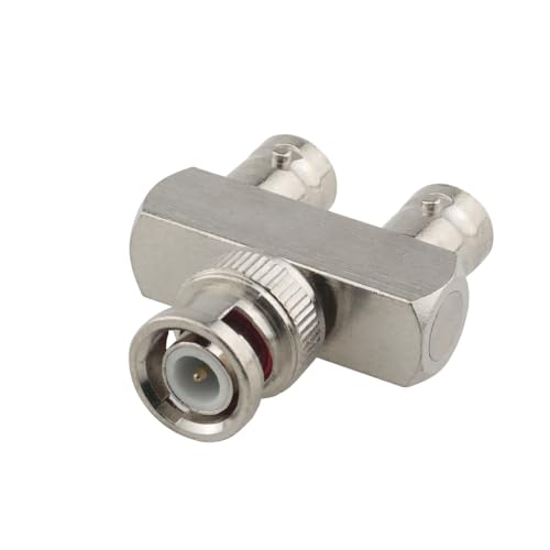 Adaptador divisor BNC macho a dual BNC hembra x2 miniatura 4